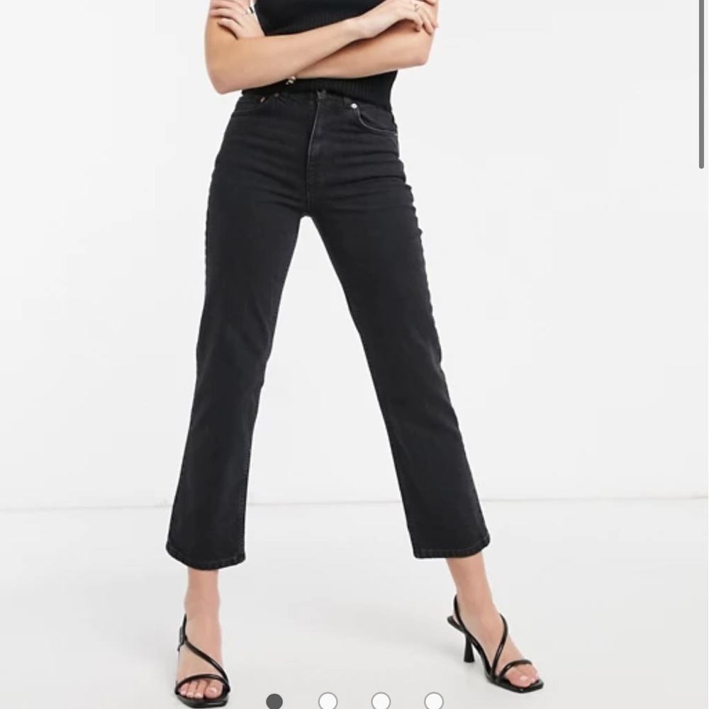 ASOS high rise stretch 'slim' straight leg jeans - Picture 1 of 9